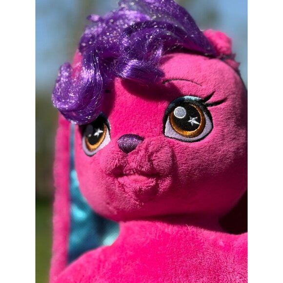 Build A Bear Honey Girl Risa Pink Rock Star Bunny Rabbit Plush Stuffed Pet Toy - Picture 2 of 16